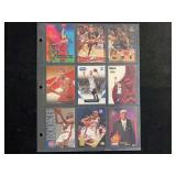 1994-2016 NBA Basketball Trading Card Assortment 9-Pocket Sheet Featuring Grant Hill Tim Duncan Jason Kidd Rasheed Wallace Sabonis Robinson