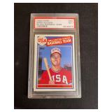 1985 Topps Mark McGwire #401 84 USA Baseball Team PSA 7 Graded Sports Card