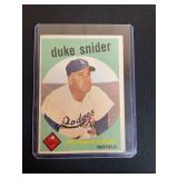 1959 Topps #20 Duke Snider Los Angeles Dodgers Baseball Card