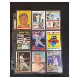 Baseball Trading Card Lot - 9 Cards Featuring Hall of Famers and Stars including Ken Griffey Jr, Nolan Ryan, Cal Ripken Jr, Ozzie Smith, and Early Wynn