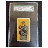 1910 Piedmont Cigarettes T206 Bob Rhoades Hands At Chest Cleveland Graded SGC 30