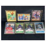 Assorted Major League Baseball Trading Card Lot Featuring Willie McGee, Vince Coleman, Mark Langston, Kelly Gruber, Randy O
