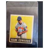 1949 Leaf Hank Edwards #72 Cleveland Indians Baseball Card Raw