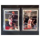 Lot of 2 Michael Jordan Basketball Cards - 1993 Fleer #28 & 1995 Upper Deck Collector