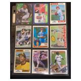 Baseball Card Assortment Lot of 9 Mixed Brands and Years