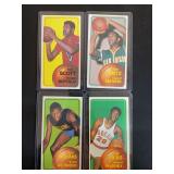 1970-71 Topps Basketball Lot of 4 Cards - Ray Scott, Stu Lantz, Ron Williams, Paul Silas
