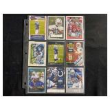 2006-2012 Indianapolis Colts Football Card Lot - Peyton Manning, Marvin Harrison, Joseph Addai - 18 Cards Total