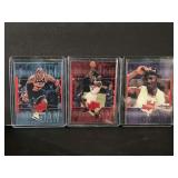 1999 Upper Deck Athlete of the Century Michael Jordan Lot of 3 Cards #36 #43 #47