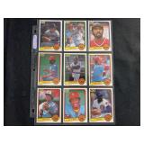 1983 Donruss Baseball Card Lot of 9 - Jack Morris, Tom Seaver, Harold Baines, Ozzie Smith, Reggie Jackson, Mike Schmidt, Gary Carter, Willie McGee, Lee Smith