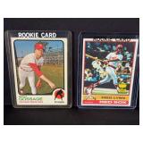 1973 Topps Rich Gossage #174 & 1976 Topps Fred Lynn #50 Lot of 2 Baseball Cards