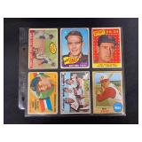 Topps Baseball Card Lot of 6 Assorted Players Featuring Ted Williams Hank Aaron Carl Yastrzemski Pete Rose Frank Robinson Brooks Robinson Gaylord Perry