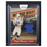 2008 Donruss Classics Monday Night Heroes Peyton Manning Relic Card #MNH-13 129/250