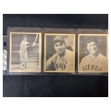 1939 Gum, Inc. Play Ball America Baseball Cards Lot of 3 - Wally Berger #99, Fred Fitzsimmons #110, James Tabor #14