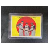 1959 Topps 543 Corsair Outfield Trio Bob Skinner Bill Virdon Roberto Clemente Baseball Card