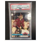 1991 Topps Stadium Club Ed Belfour Charter Member Top Goalie Graded PSA 9