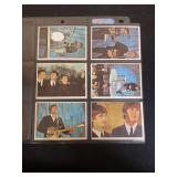 1964 Topps The Beatles Color Cards Complete Lot of 6 Cards - Numbers 14, 23, 28, 47, 50, 63