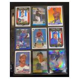 Baseball Trading Cards Lot - Max Scherzer, Clayton Kershaw, Randy Johnson, Chipper Jones, Robinson Cano, Bryce Harper