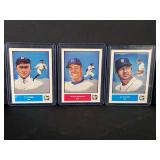 1984 Sports Design Products Baseball Cards Lot of 3 - Ty Cobb, Duke Snider, Al Kaline