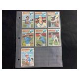 1977 Topps Atlanta Braves Baseball Card Lot of 7 (Maximino Leon, Adrian Devine, Rod Gilbreath, Jerry Royster, Rob Belloir, Rogelio Moret, Vic Correll)