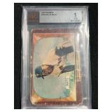 1955 Bowman #184 Willie Mays Graded BVG 1