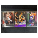 Lot of 3 Basketball Trading Cards - Stephen Curry 2021 Panini Prizm Draft Picks #56, Reggie Miller 1993 Topps Stadium Club Beam Team #6, John Stockton 1996 Fleer Ultra Step-It-Up #286