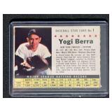 1961 Topps Fleer Post Cereal Yogi Berra New York Yankees Baseball Card No. 1 Raw