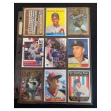 Assorted Major League Baseball Trading Cards Lot - 9 Cards Including Mark McGwire and Barry Bonds Inserts