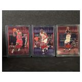1999 Upper Deck Athlete of the Century Michael Jordan Lot of 3 Cards #25, #30, #35