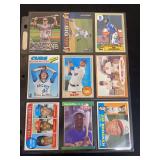 Assorted Major League Baseball Trading Cards Lot Featuring Mike Trout, Derek Jeter, Bo Jackson, Ken Griffey Jr., and Others