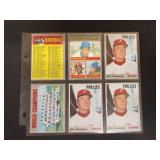 Topps Baseball Lot of Multiple Cards Featuring Jim Bunning #403 Strikeout Leaders #71 Checklist
