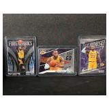 Lot of 3 LeBron James Insert Basketball Cards Panini Prizm Optic Mosaic Los Angeles Lakers