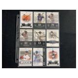 2008 Topps Moments & Milestones Baseball Card Lot of 9