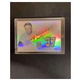 2001 Topps Tribute Retired Jersey Edition Casey Stengel Relic Card