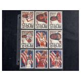 1995 Topps USA Basketball Set Profile Lot of 9 Cards featuring Rebecca Lobo, Ruthie Bolton, Nikki McCray, Jennifer Azzi, and Dawn Staley