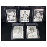 1966 Topps Venezuelan Baseball Complete Partial Set (5) - Signed Autographs - Boog Powell, Ken Harrelson, Jim Fregosi, Jerry Koosman, Richie Allen - Graded Card Savers