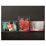 Lot of 3 Scottie Pippen Basketball Cards - Upper Deck 3-D Standouts & Fleer Ultra Insert
