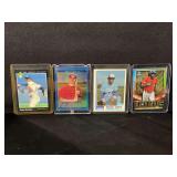 Assorted MLB Trading Cards Lot of 4 (Pedro Martinez, Joey Votto, George Bell, Yordan Alvarez)