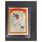 1971 Topps #50 Willie Mays In Action Baseball Card