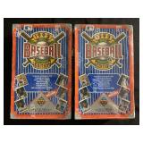 Lot of Two 1992 Upper Deck Baseball Edition Low Series Factory Sealed Hobby Boxes
