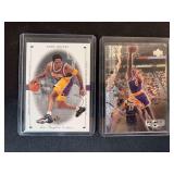 1998-99 Upper Deck SP Authentic Kobe Bryant Lot of 2 Cards #44 and Upper Deck Black Diamond Kobe Bryant #46