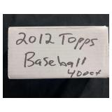 2012 Topps Baseball Trading Card Lot in Storage Box (400+ Count)