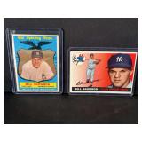 Lot of 2 Bill Skowron New York Yankees Baseball Cards (1958 Topps #22 and 1959 Topps #554)