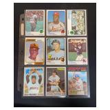 1973 Topps Baseball Card Lot of 9 Including Pete Rose, Hank Aaron, and Carlton Fisk