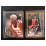 1992-93 Fleer / 1995 Upper Deck Michael Jordan Lot of 2 Basketball Cards