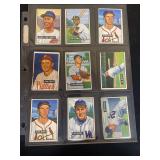1951 Bowman Baseball Card Lot of 9 Including Sam Jethro and Stan Lopata
