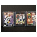 Tom Brady Lot of 3 Football Cards 2006-2007 Topps and Upper Deck New England Patriots