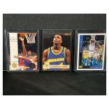 1993-94 Chris Webber Golden State Warriors Rookie Card Lot of 4 (Upper Deck #311, NBA Hoops #341, SkyBox #227)