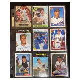 Assorted MLB Baseball Trading Card Lot - 9 Cards Featuring Jo Adell, Brooks Robinson, Ivan Rodriguez, Bobby Bonds, Vladimir Guerrero Jr., Jason Giambi, Jason Varitek, Al Kaline, Todd Helton