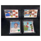 1973 Topps Baseball Card Lot of 4 - Yogi Berra, Eddie Mathews, Billy Williams, Tony Perez