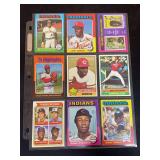 1975 Topps Baseball Card Partial Set Lot (9 Cards) Featuring Willie McCovey, Bob Gibson, Frank Robinson, Brooks Robinson, Jim Palmer, Joe Morgan